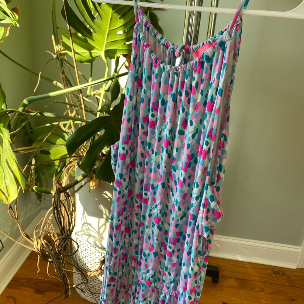 Lilly Pulitzer Pink and Blue Patterned Dress